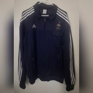Adidas Men’s France National Blue Track Jacket Soccer Football Sz 2XL